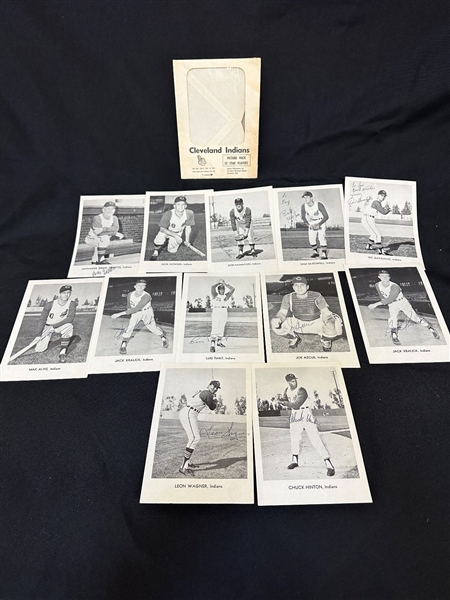 1964 Cleveland Indians Picture Pack With Envelope All Signed