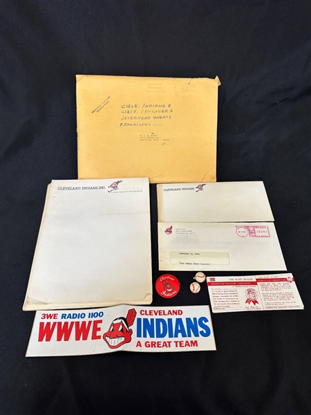 Group of Cleveland Indians Ephemera
