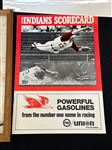 Group of Cleveland Indians Photos and Scorecards 1960's