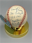 Ernie Banks Dual Signed American League Baseball 
