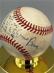Ernie Banks Dual Signed American League Baseball 
