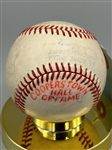 Ernie Banks Dual Signed American League Baseball 