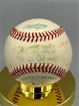 Bob Lemon Single Signed Lee McPhail American League Baseball