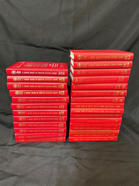 R.S. Yeoman Red US Coin Guide Books 1963-2022