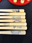 (3) Louisville Slugger MLB Plastic Bat Banks and Extras