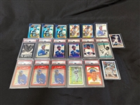 (19) Ken Griffey Jr. Baseball Cards 11 Graded