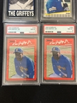 (19) Ken Griffey Jr. Baseball Cards 11 Graded
