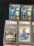 (19) Ken Griffey Jr. Baseball Cards 11 Graded