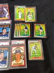 (20) Nolan Ryan Baseball Cards 8 Graded 