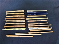 (22) Wooden Pens, Pencils MLB Louisville Slugger Bats