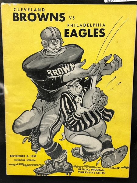 1959 Cleveland Browns Game Program
