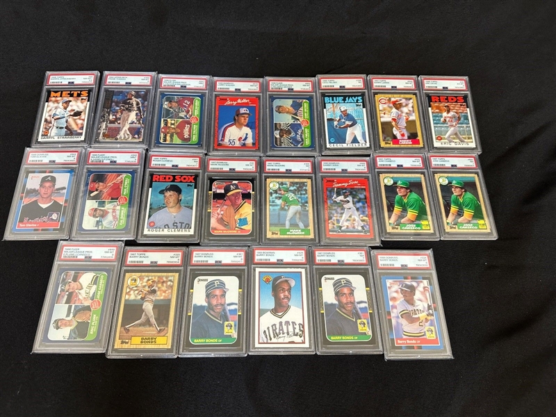 (22) PSA Graded MLB Baseball Cards