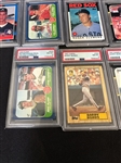 (22) PSA Graded MLB Baseball Cards