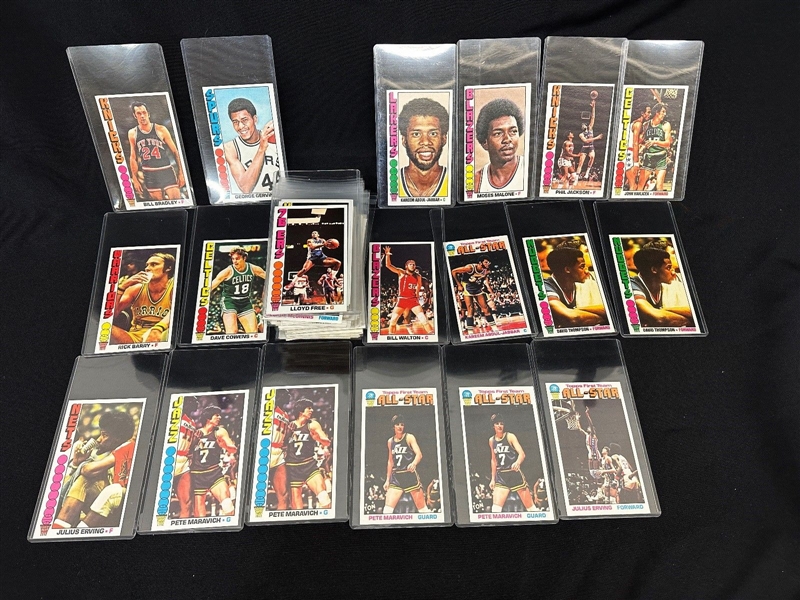 1976-77 Topps Basketball Near Set With Duplicates