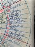 Multiple MLB Autographed Cushion 1975 Spring Training Including HOF'ers, Cleveland Indians, 7 Other Teams