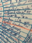 Multiple MLB Autographed Cushion 1981 Cactus League Spring Training Including HOF'ers, Cleveland Indians, 10 Other Teams