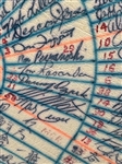Multiple MLB Autographed Cushion 1981 Cactus League Spring Training Including HOF'ers, Cleveland Indians, 10 Other Teams