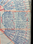 Multiple MLB Autographed Cushion 1980 Cactus League Spring Training Including HOF'ers, Cleveland Indians, 9 Other Teams.