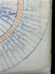 Multiple MLB Autographed Cushion 1980 Cactus League Spring Training Including HOF'ers, Cleveland Indians, 9 Other Teams.