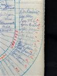 Multiple MLB Autographed Cushion 1980 Cactus League Spring Training Including HOF'ers, Cleveland Indians, 9 Other Teams.