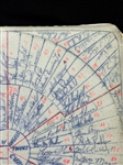 Multiple MLB Autographed Cushion 1977 Cactus League Spring Training Including HOF'ers, Cleveland Indians, 11 Other Teams