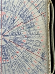 Multiple MLB Autographed Cushion 1977 Cactus League Spring Training Including HOF'ers, Cleveland Indians, 11 Other Teams