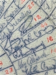Multiple MLB Autographed Cushion 1977 Cactus League Spring Training Including HOF'ers, Cleveland Indians, 11 Other Teams