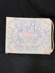 Multiple MLB Autographed Cushion 1977 Cactus League Spring Training Including HOF'ers, Cleveland Indians, 11 Other Teams