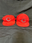 Pair of 1970-1971 Cleveland Indian Hats Signed by Team Members