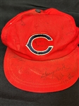 Pair of 1970-1971 Cleveland Indian Hats Signed by Team Members
