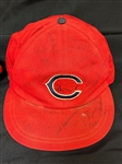 Pair of 1970-1971 Cleveland Indian Hats Signed by Team Members