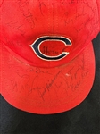 Pair of 1970-1971 Cleveland Indian Hats Signed by Team Members