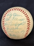 1960's Cleveland Indians Team Signed Baseball 