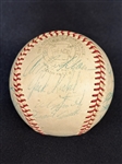 1960's Cleveland Indians Team Signed Baseball 