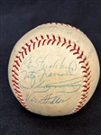 1960's Cleveland Indians Team Signed Baseball 