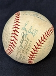 1960's Cleveland Indians Team Signed Baseball 