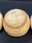 (4) American League Baseballs 
