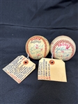 (2) Autographed San Diego Padres Baseballs 1980 Spring Training