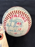 1980 Oakland Athletics Spring Training Team Signed Baseball