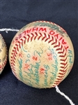 (2) Taiyo Whales 1980 Spring Training Autographed Baseballs