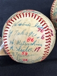 (2) Taiyo Whales 1980 Spring Training Autographed Baseballs