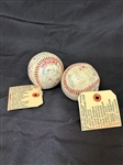 (2) Cleveland Indians 1980 Spring Training Signed Baseballs