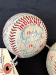 (2) Cleveland Indians 1980 Spring Training Signed Baseballs