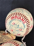 (2) Cleveland Indians 1980 Spring Training Signed Baseballs