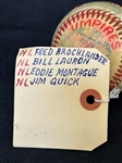1980 Umpires Spring Training Signed Baseball 