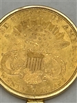 1893-S Liberty Twenty Dollar $20 Gold Double Eagle Coin Pendant