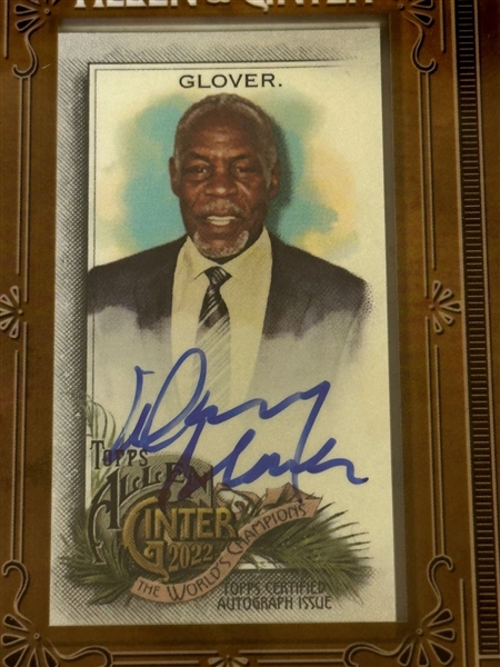 2022 Allen and Ginter SP Mini Danny Glover Autograph Card