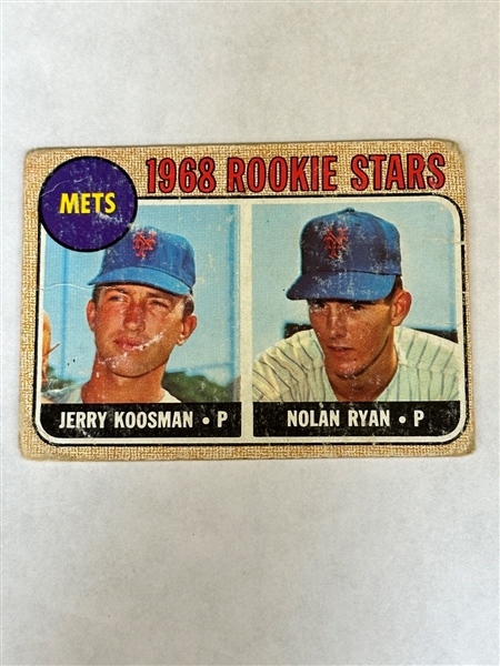 1968 Topps #177 Nolan Ryan Rookie Card