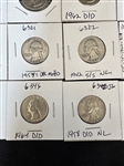 (38) US Silver Quarter Error Coins
