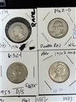 (38) US Silver Quarter Error Coins